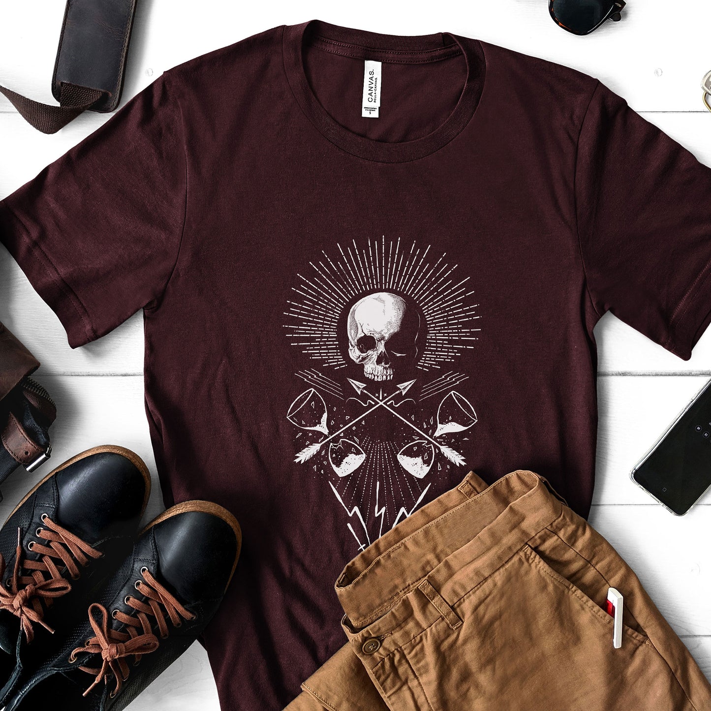 Skull Momento Mori - Adult Unisex Jersey Crew Tee