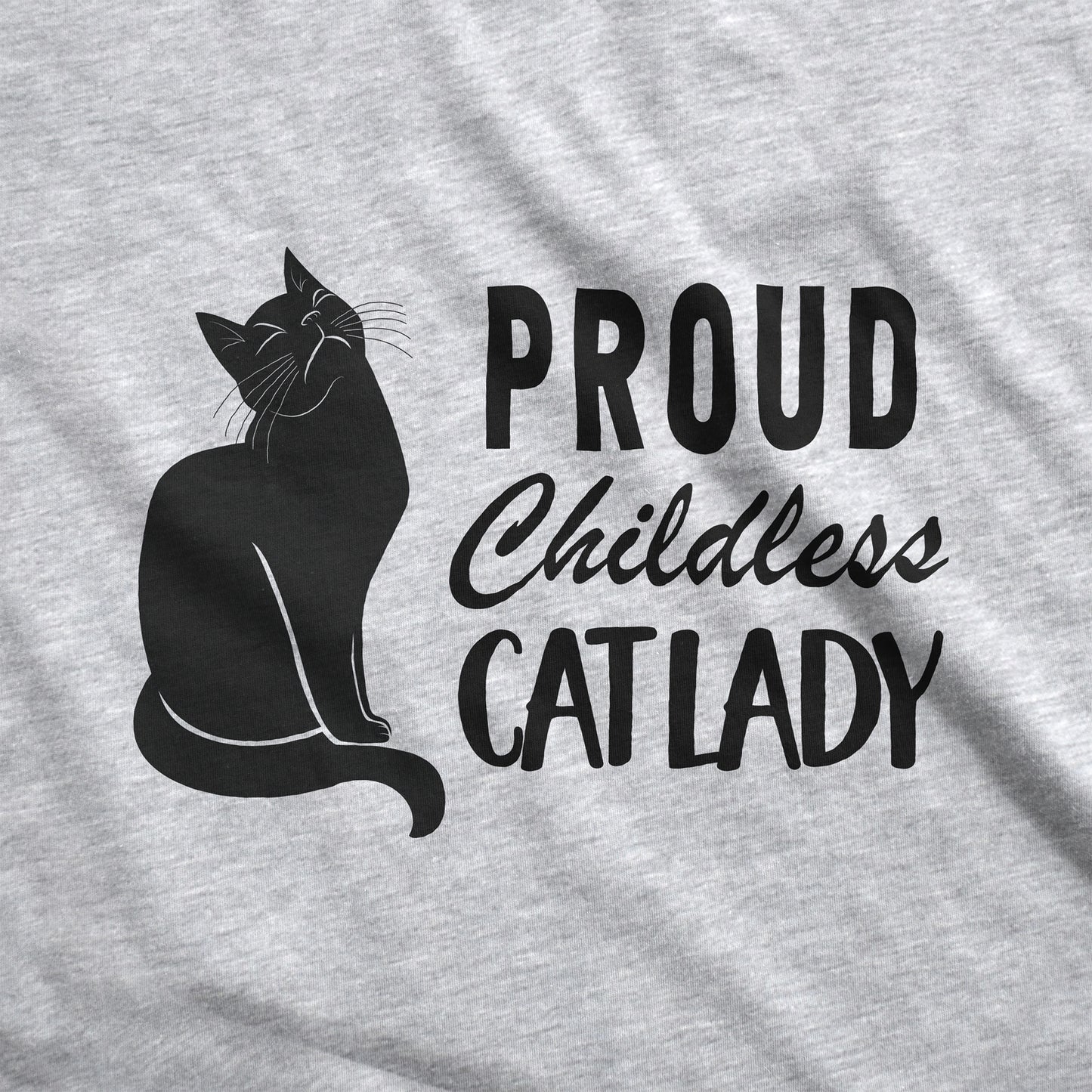 Proud Childless Cat Lady - Adult Unisex Jersey Crew Tee