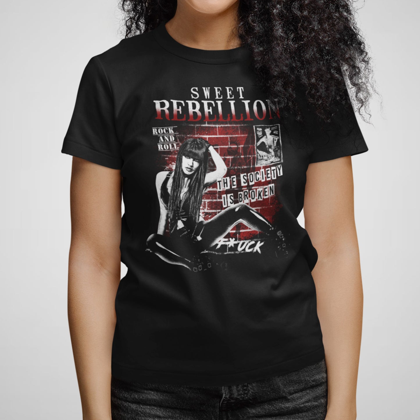 Sweet Rebellion, Rock, Music - Women's Relaxed Cotton Tee