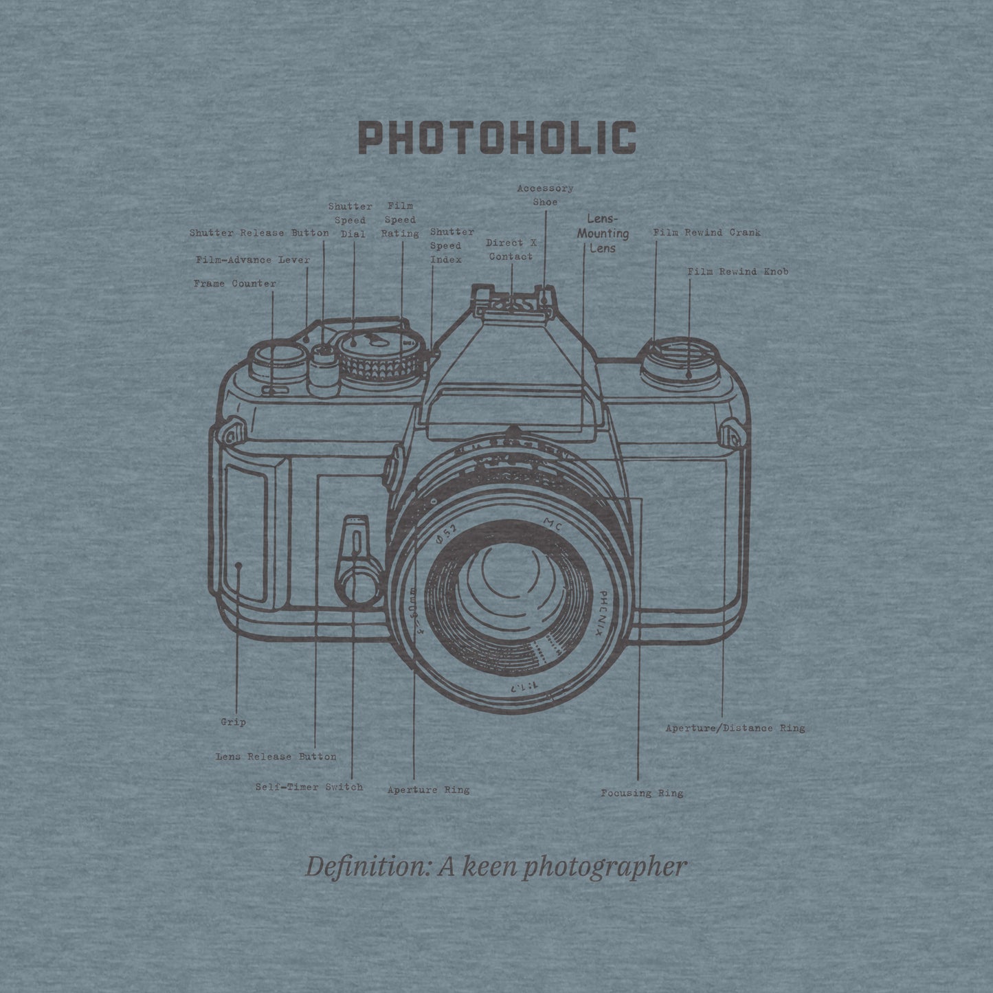Photoholic, Definition, Camera - Adult Unisex Triblend Tee