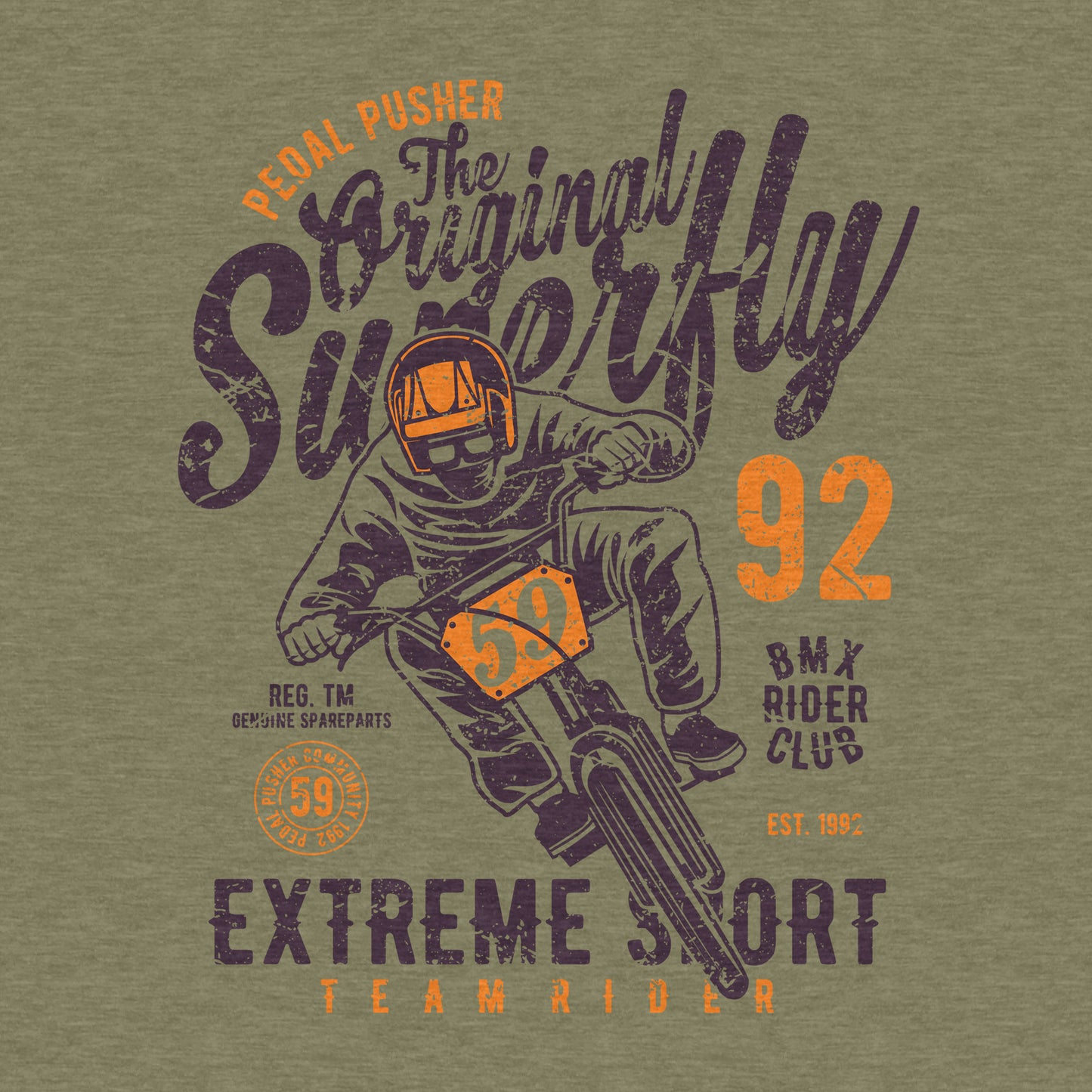 Motocross Original Superfly, BMX Racing - Men's Cotton/Poly Tee