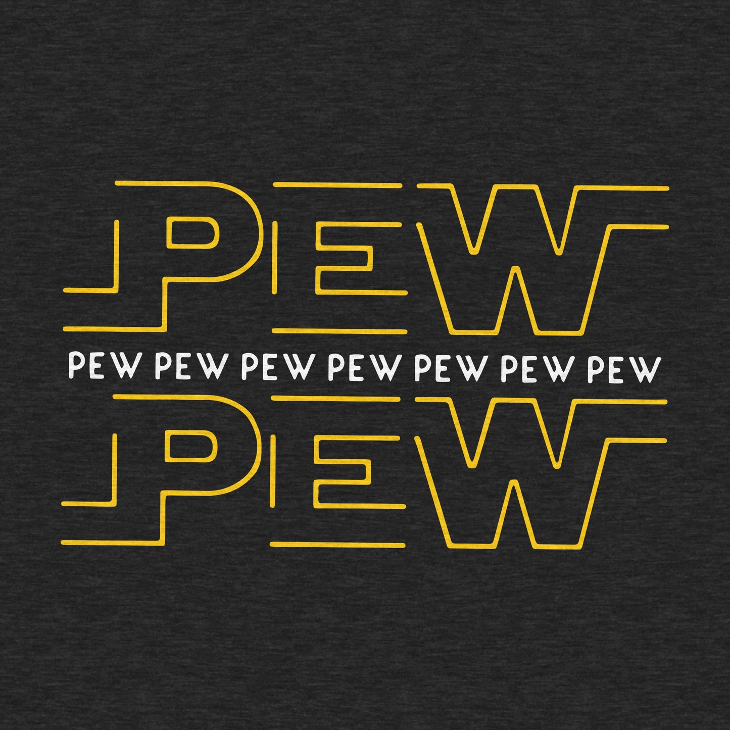 Pew Pew, Sci-fi, Space Noises - Adult Unisex Jersey Crew Tee
