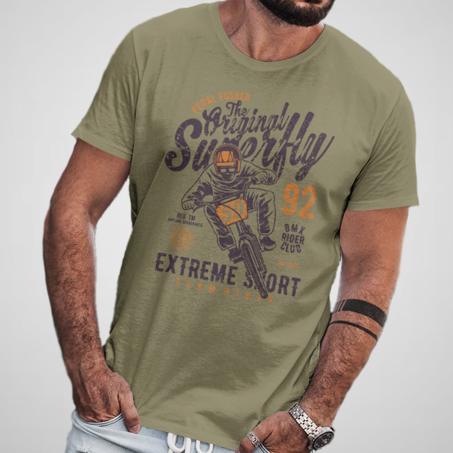 Motocross Original Superfly, BMX Racing - Men's Cotton/Poly Tee