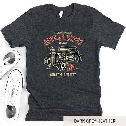 Hot Rod Rebel - Adult Unisex Jersey Crew Tee