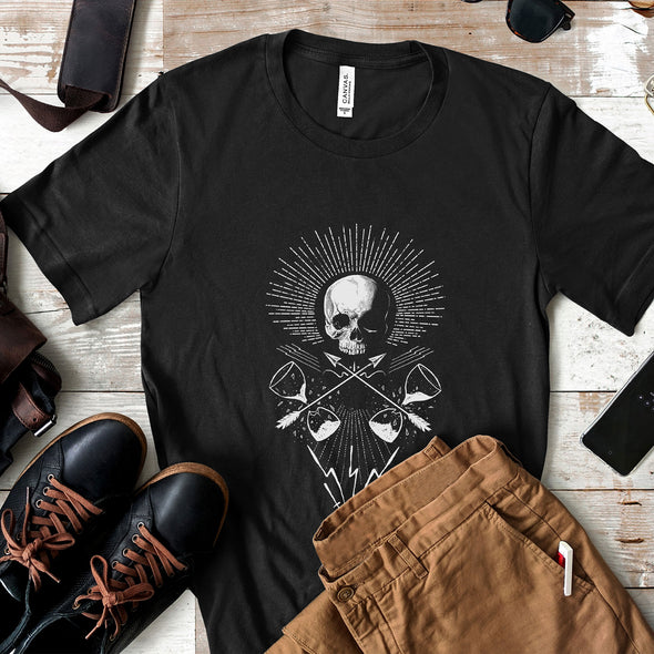 Skull Momento Mori - Adult Unisex Jersey Crew Tee