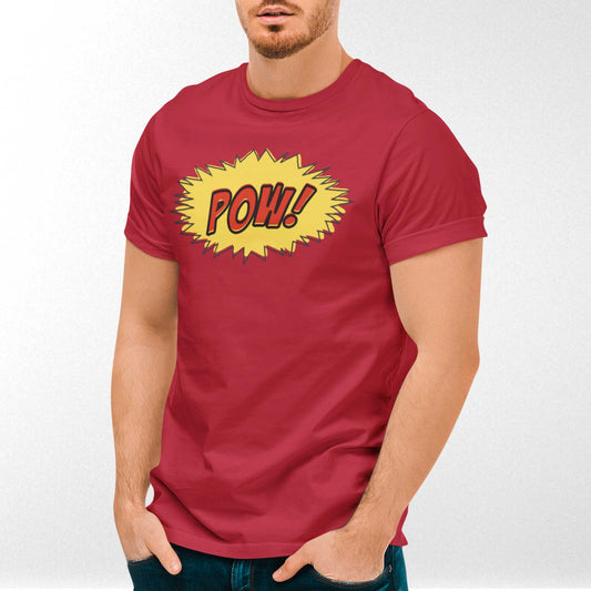 POW! Comic Book Action Bubble - Adult Unisex Jersey Crew Tee