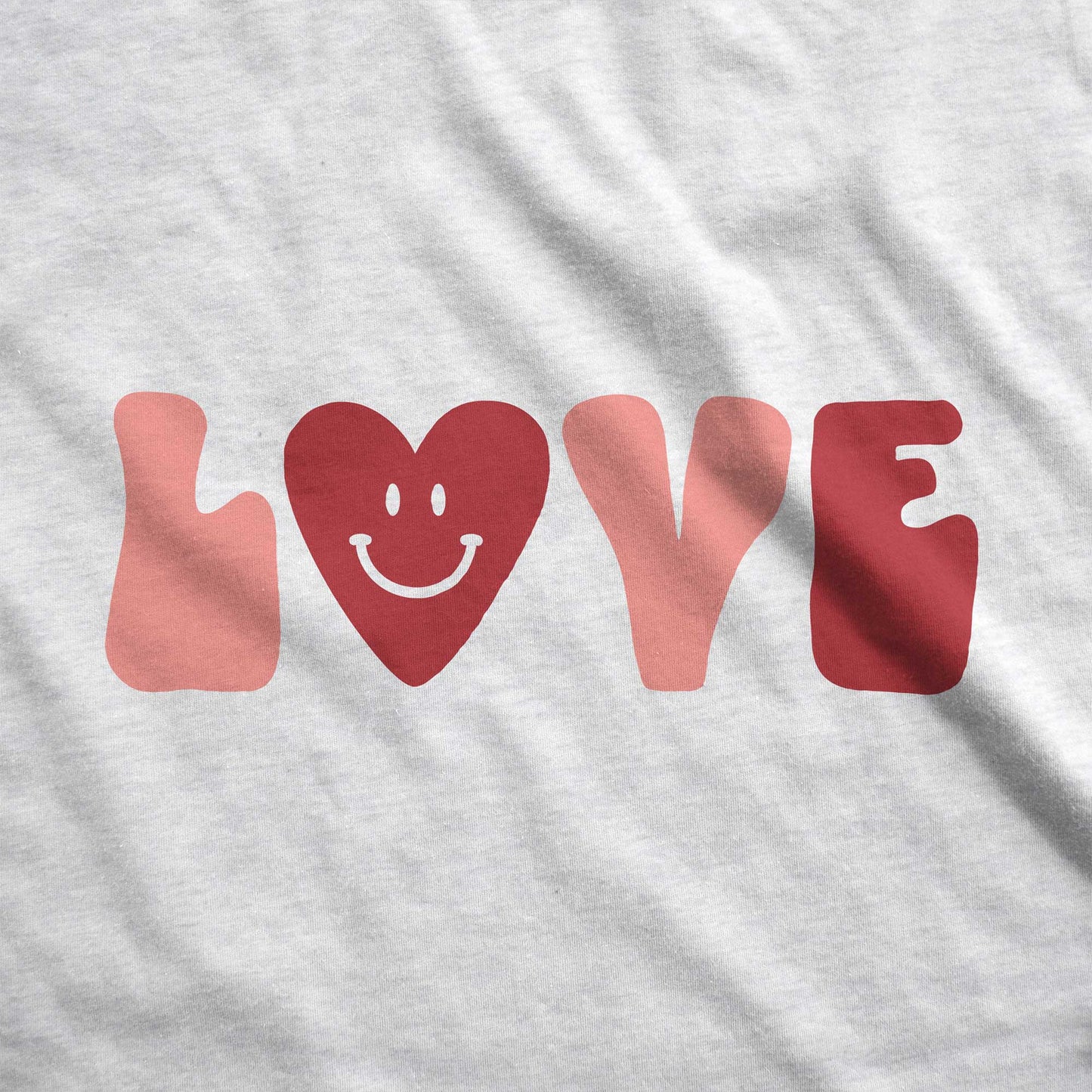 Love Heart Smiley Face - Adult Unisex Long Sleeve Tee