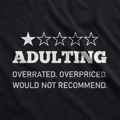 Adulting Review: One Star - Adult Unisex Jersey Crew Tee