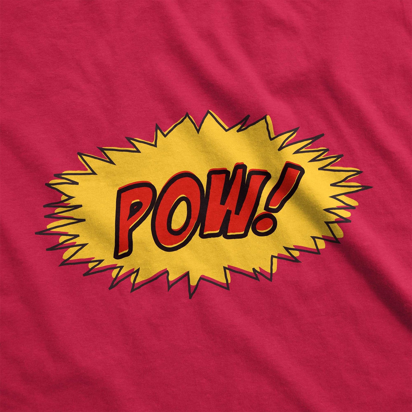 POW! Comic Book Action Bubble - Adult Unisex Jersey Crew Tee