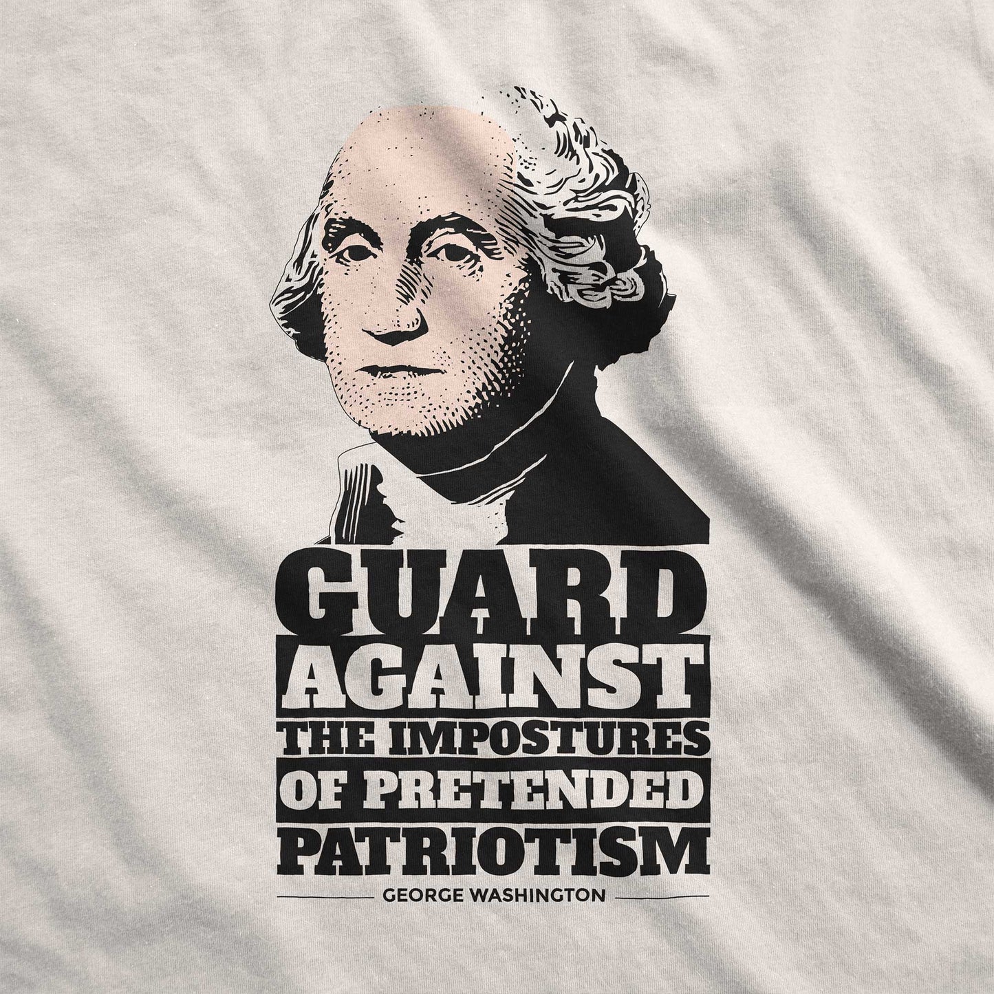 George Washington on Patriotism - Adult Unisex Jersey Crew Tee