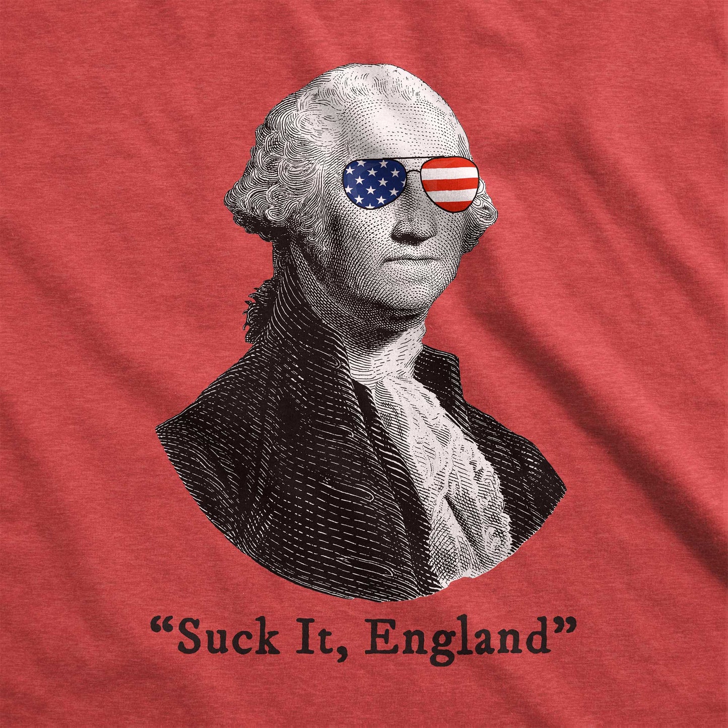 George Washington Suck It England - Adult Unisex Jersey V-Neck Tee