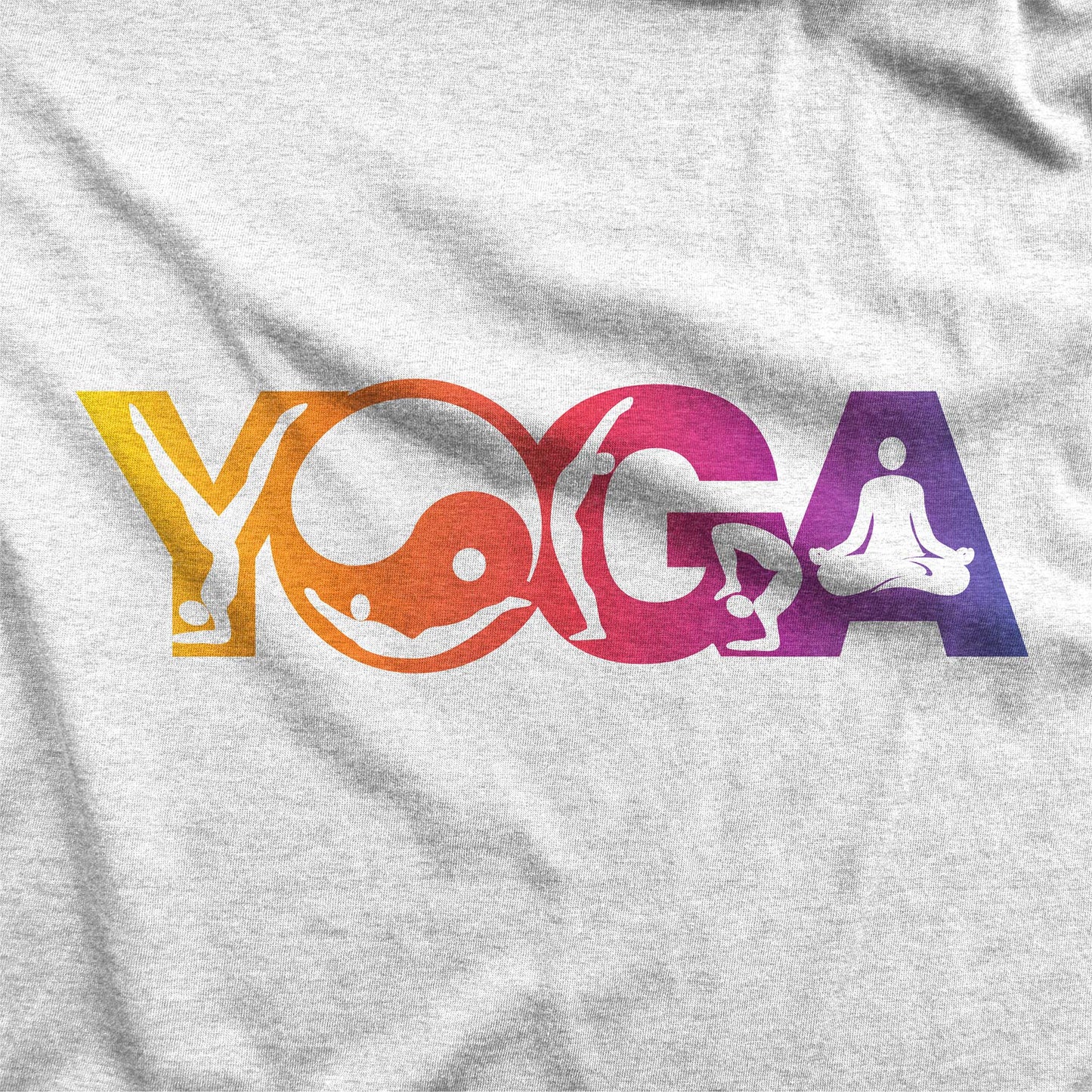Yoga Poses Word Art - Women's Triblend Racerback Tank