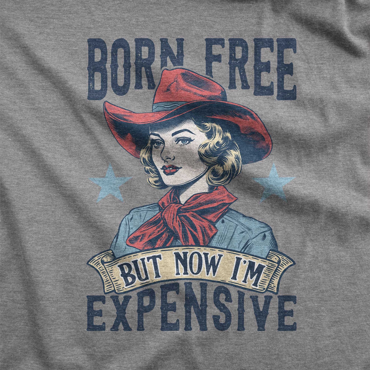 Born Free But Now I'm Expensive - Women's Triblend Racerback Tank