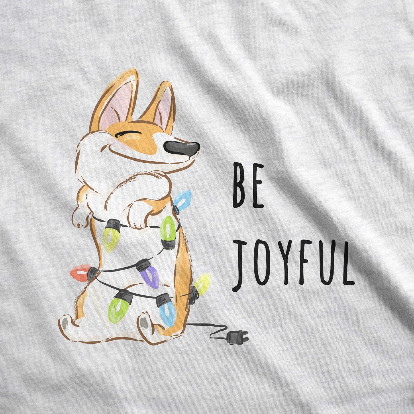 Be Joyful Corgi - Adult Unisex Triblend Raglan Tee