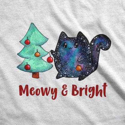 Meowy & Bright Cosmic Cat - Adult Unisex Triblend Raglan Tee