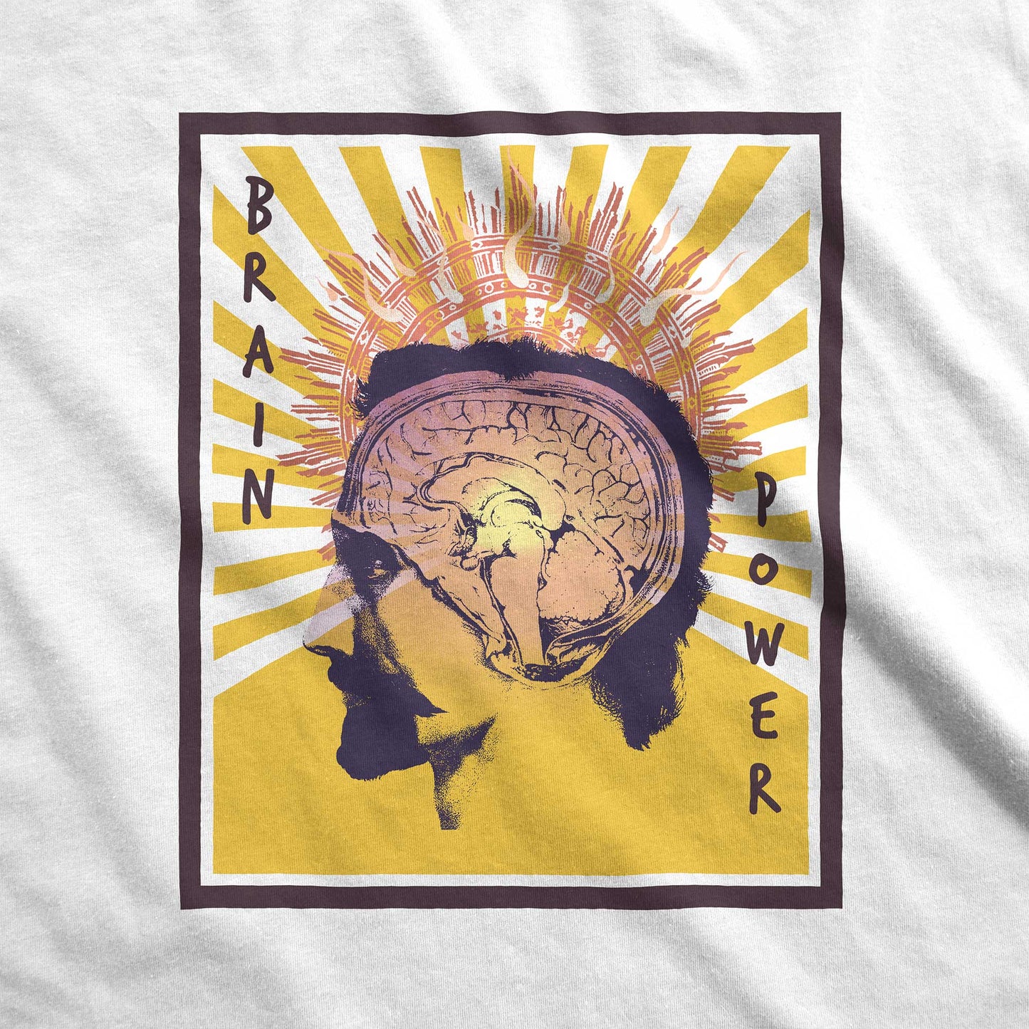 Brain Power - Adult Unisex Classic Ringer Tee