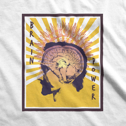 Brain Power - Adult Unisex Classic Ringer Tee