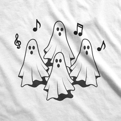 Singing Ghosts - Adult Unisex Jersey V-Neck Tee