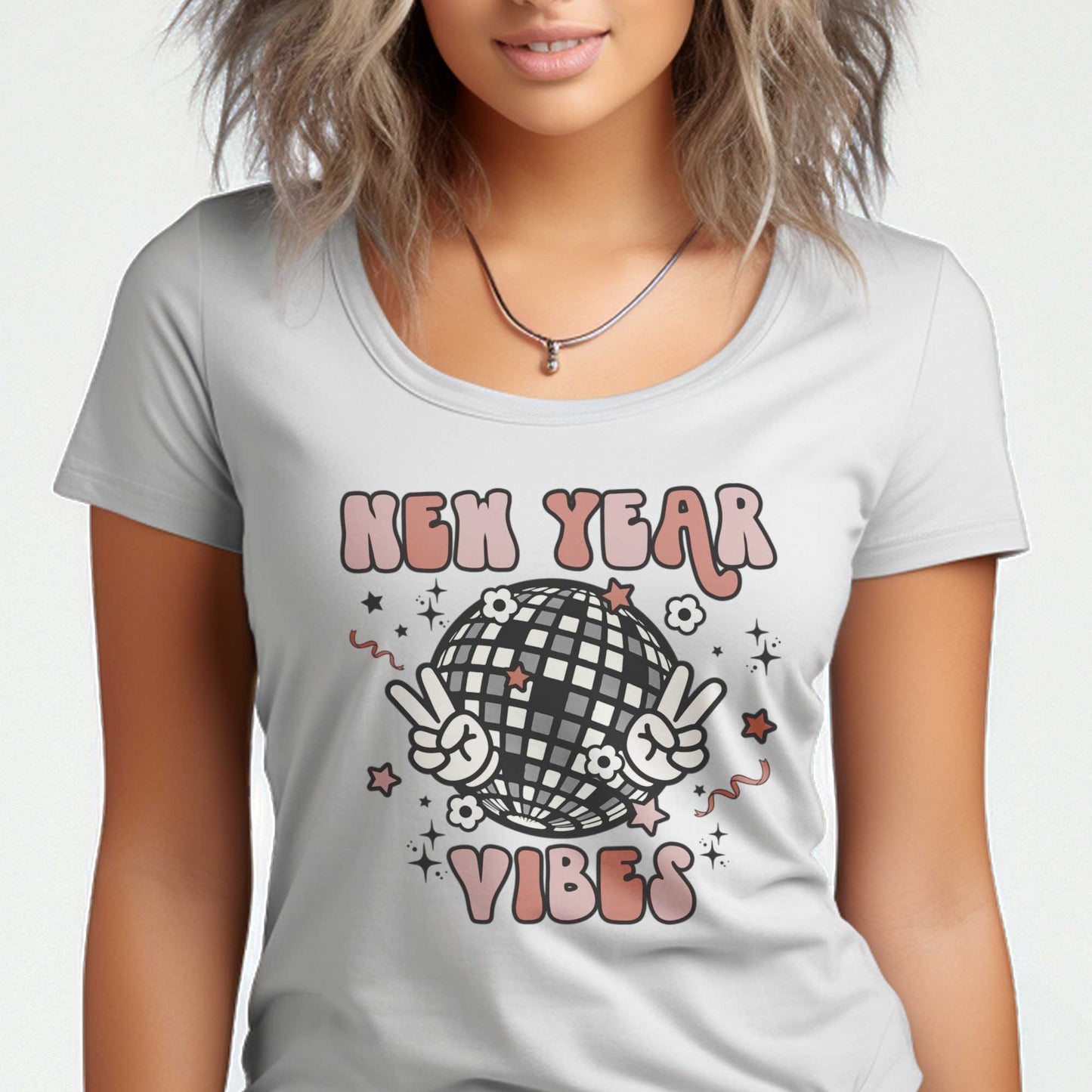 New Year Vibes - Women’s Flex Scoop Neck Tee