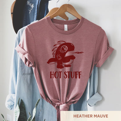Hot Stuff, Belching Fire Monster - Adult Unisex Jersey Crew Tee