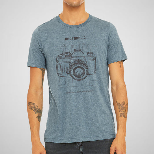 Photoholic, Definition, Camera - Adult Unisex Triblend Tee