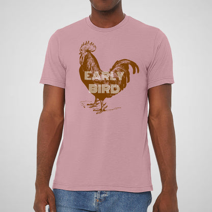 Early Bird Rooster - Adult Unisex Triblend Tee