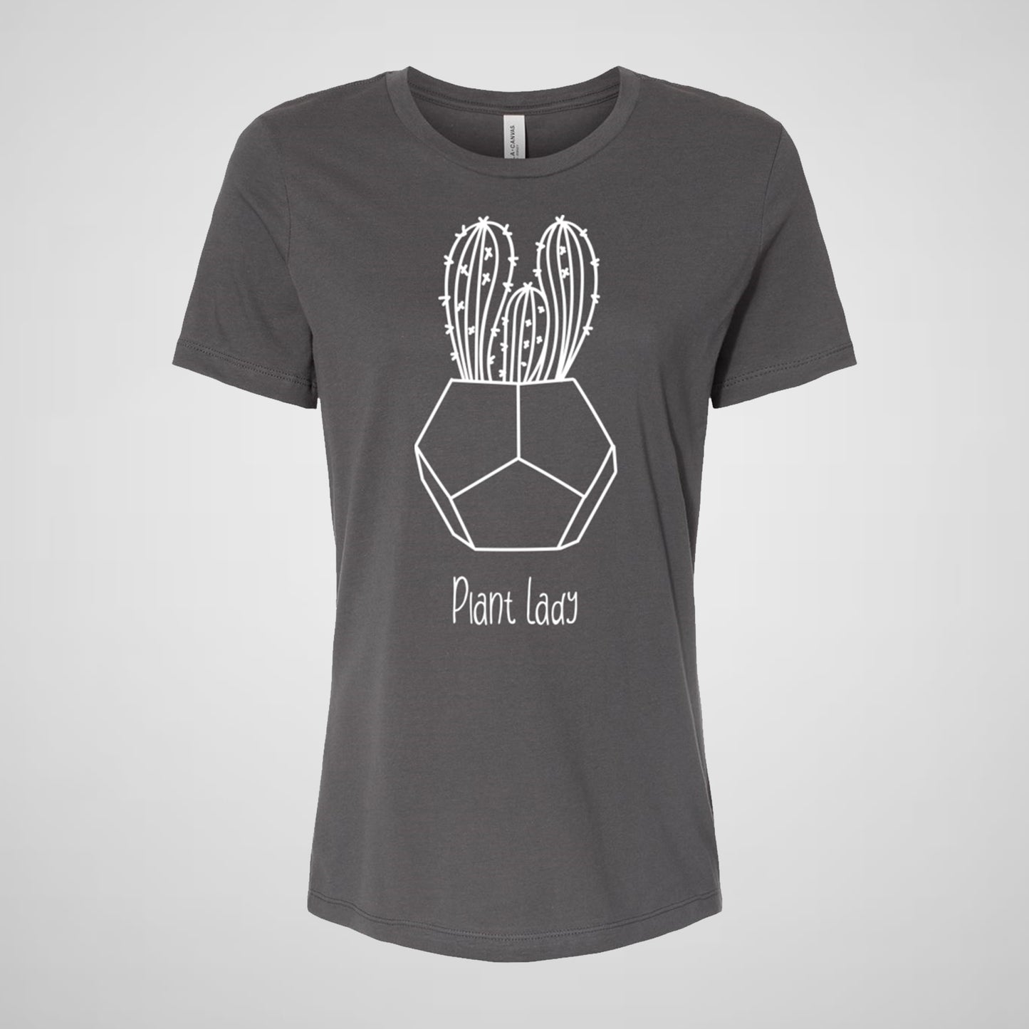 Plant Lady, Cactus, Garden - Women's Relaxed Cotton Tee