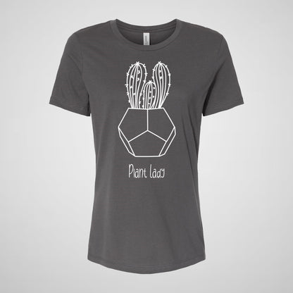 Plant Lady, Cactus, Garden - Women's Relaxed Cotton Tee