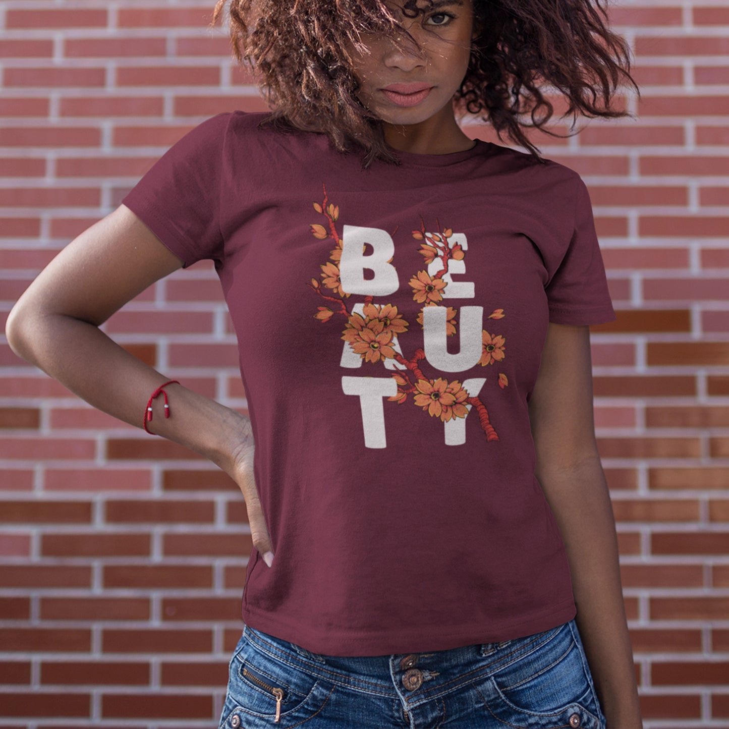 Blossoming Beauty - Women's Relaxed Cotton Tee