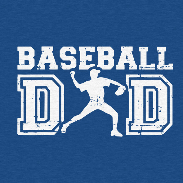 Baseball Dad - Adult Unisex Cotton/Poly Football Tee