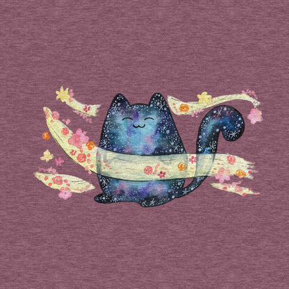 Cosmic Cat, Spring Breeze - Adult Unisex Long Sleeve Tee