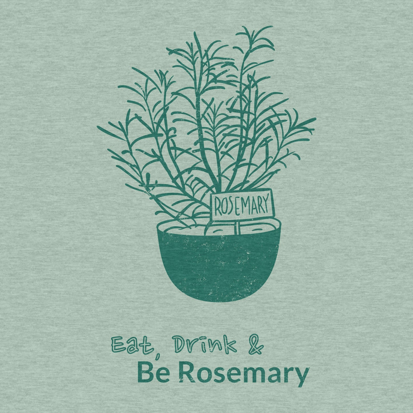 Eat Drink and Be Rosemary - Women's Relaxed Cotton/Poly Tee