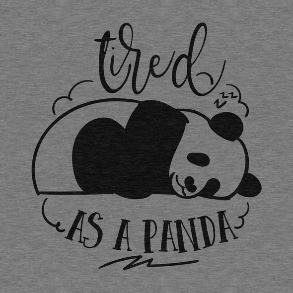 Tired As a Panda - Adult Unisex Long Sleeve Triblend Tee