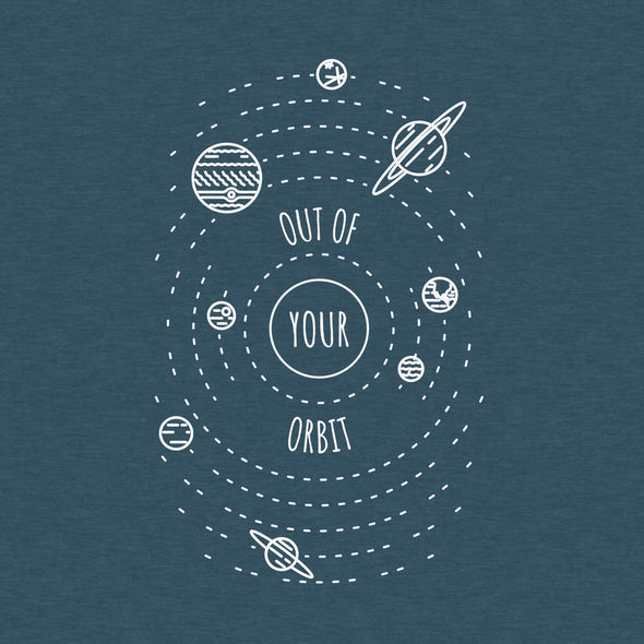 Out of Your Orbit - Women's Cotton/Poly Scoop Tee