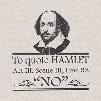 William Shakespeare, Hamlet, No Quote - Women's Relaxed Cotton/Poly Tee