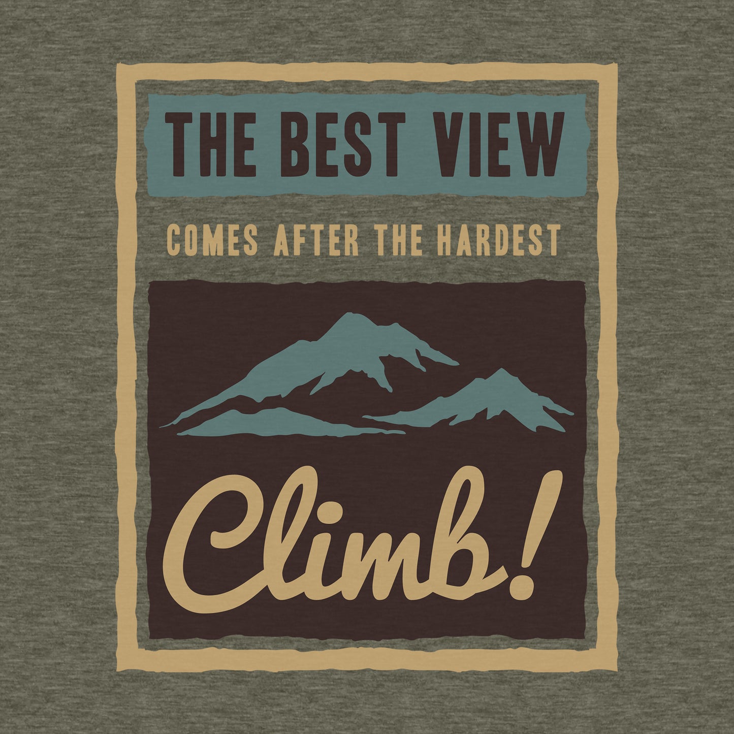 Best View Comes After the Hardest Climb - Adult Unisex Cotton/Poly Fleece Hoodie
