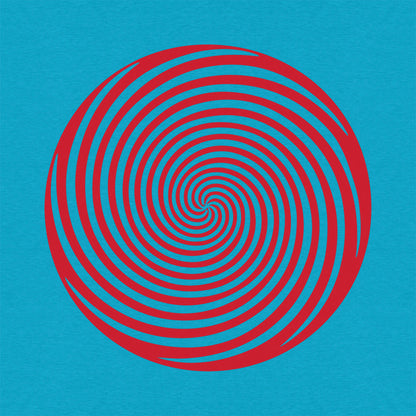 Hypnotic Spiral, Optical Illusion - Men's Cotton Tee