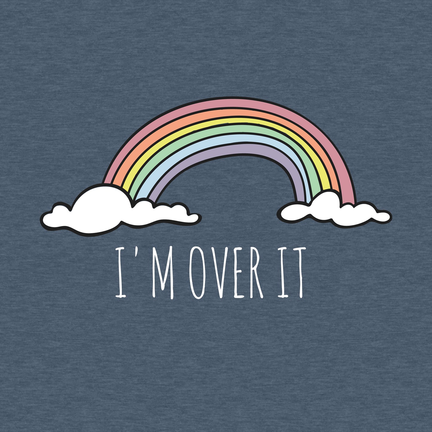 I'm Over It Rainbow - Women's Triblend Racerback Tank