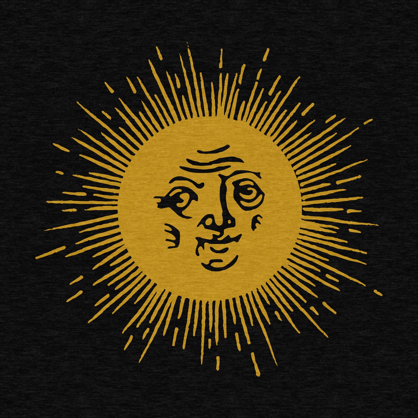 Golden Sun, Medieval Woodcut - Men's Cotton/Poly Tee