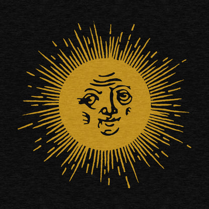 Golden Sun, Medieval Woodcut - Men's Cotton/Poly Tee