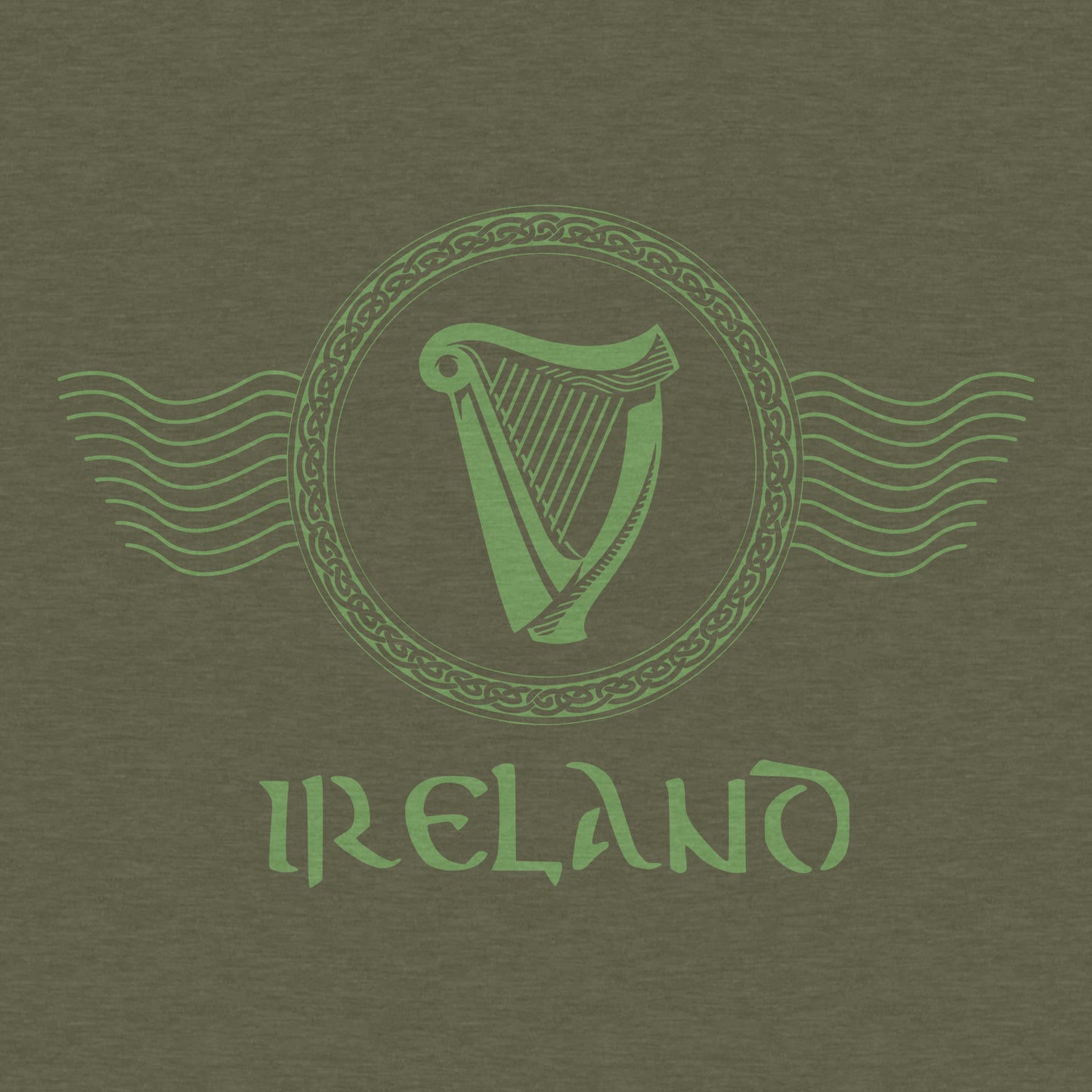 Ireland Harp - Men's Cotton/Poly Tee