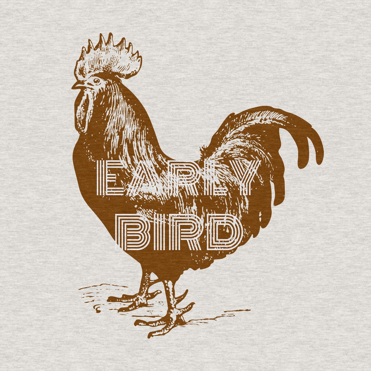 Early Bird Rooster - Adult Unisex Triblend Tee