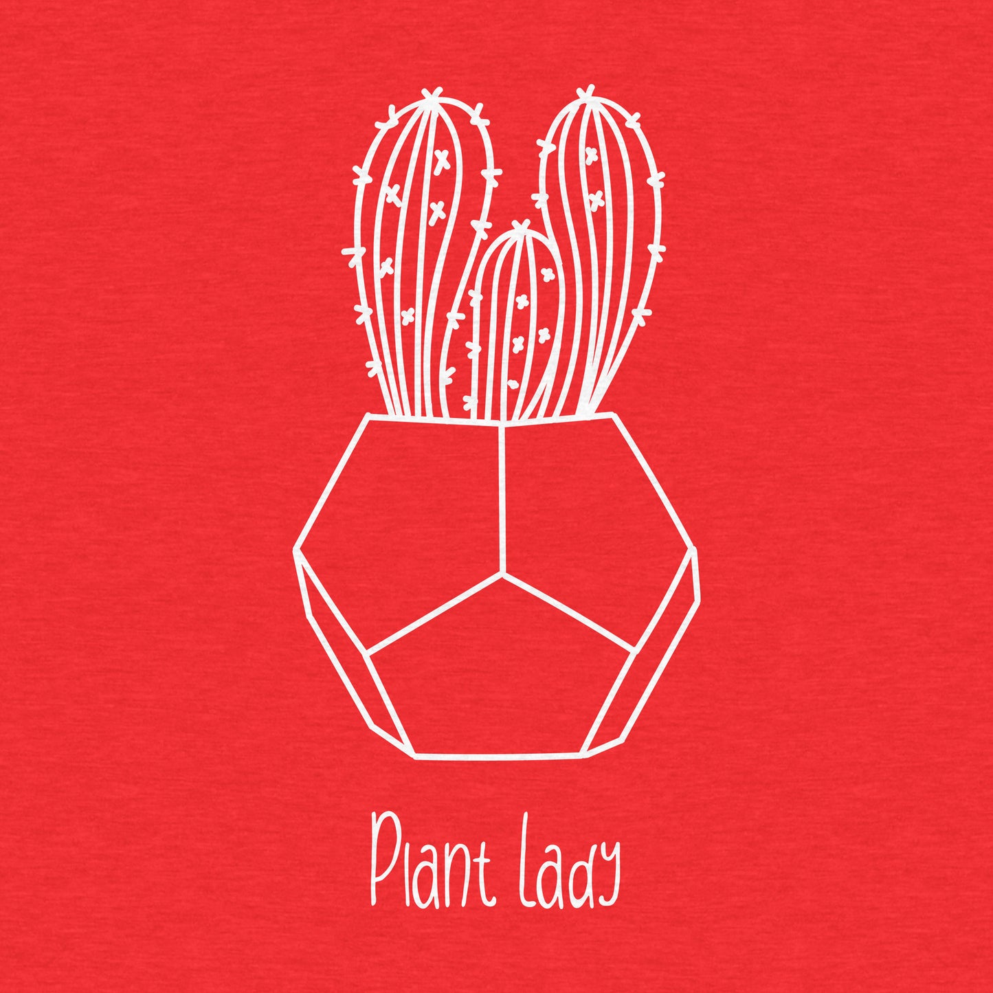 Plant Lady, Cactus, Garden - Women's Relaxed Cotton Tee