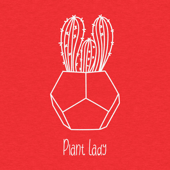 Plant Lady, Cactus, Garden - Women's Relaxed Cotton Tee