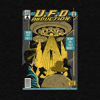 UFO, Comic Book, Vintage - Adult Unisex Jersey Crew Tee