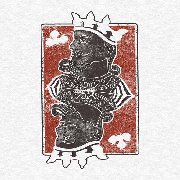 King Me, Playing Card - Adult Unisex Classic Ringer Tee