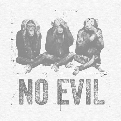 No Evil Three Wise Monkeys - Men's Cotton/Poly Tee