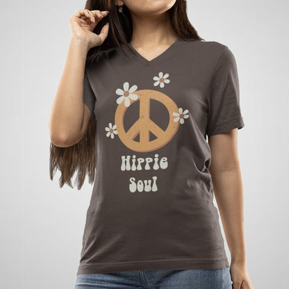 Hippie Soul - Women's Cotton V-Neck Tee