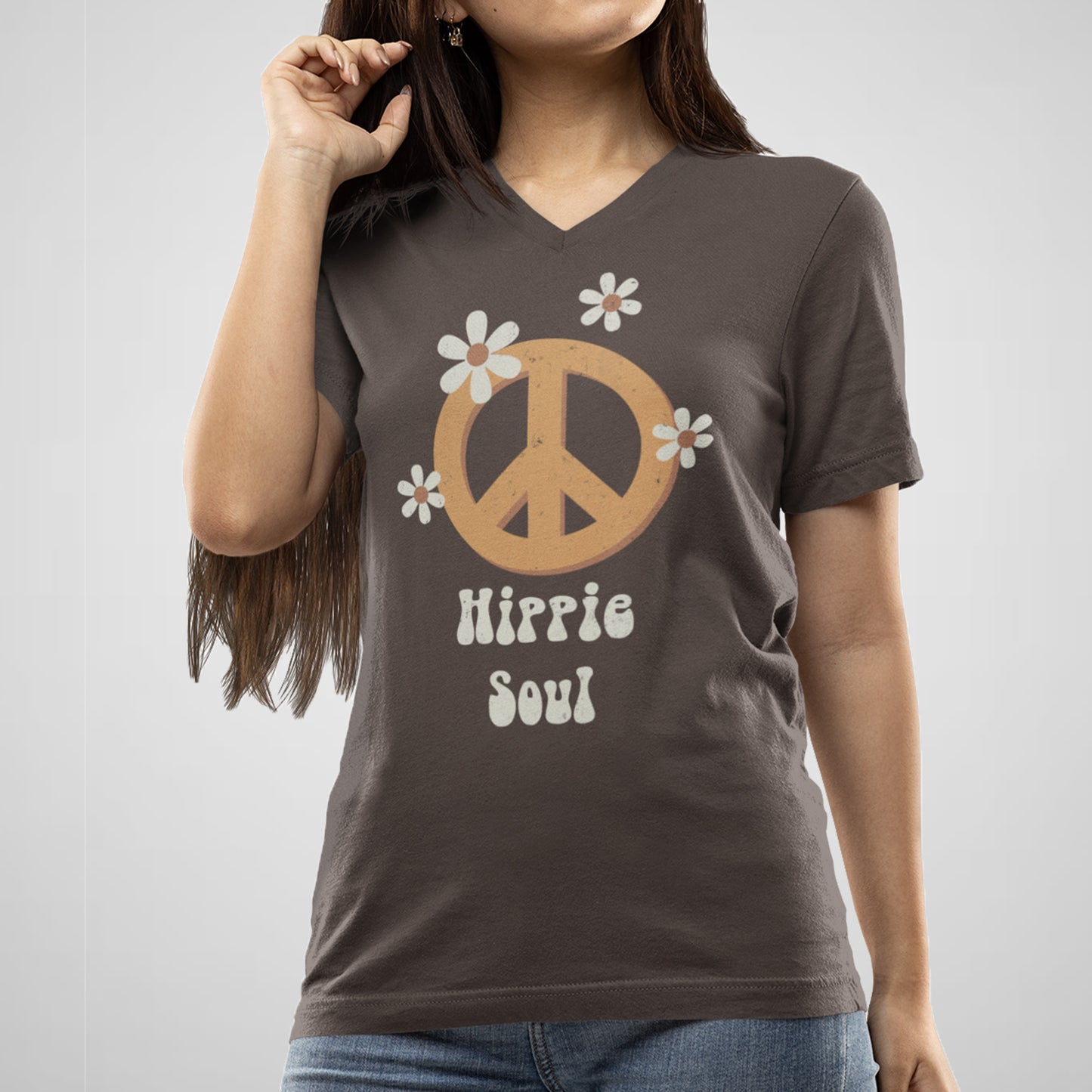 Hippie Soul - Women's Cotton V-Neck Tee