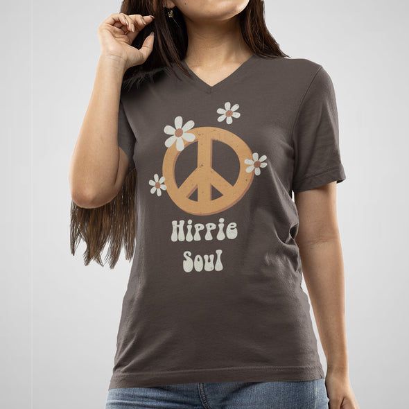 Hippie Soul - Women's Cotton V-Neck Tee